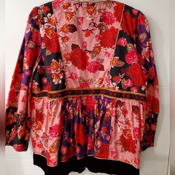 Johnny Was Kimmy Peasant Blouse Size L - Picture 6 of 16